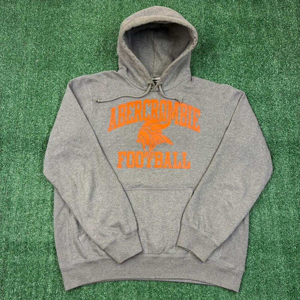 Vintage 2000's Abercrombie & Fitch Reverse‎ Weave Football Hoodie